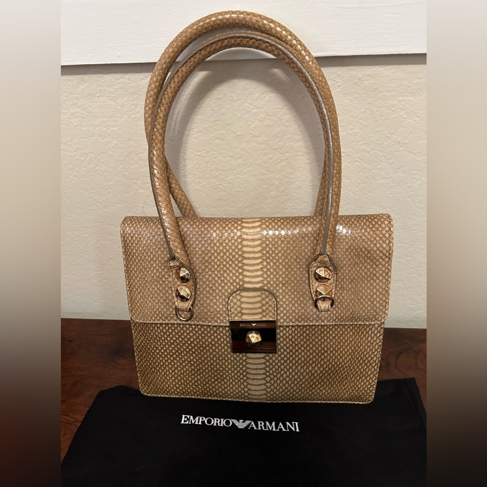 Emporio Armani snake handbag